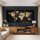 World Map Canvas Wall Art with Famous Landmarks – Framed by MyGreatCanvas | Canvas Wall Art Prints | Photo Prints & Wall Decor