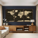 World Map Canvas Print – Framed World Map Wall Art for
