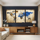 World Map Canvas Print – Colorful Abstract Travel Map, by MyGreatCanvas | Canvas Wall Art Prints | Photo Prints & Wall Decor