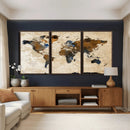 World Map Canvas Print – Framed Travel Map Wall Art for by MyGreatCanvas | Canvas Wall Art Prints | Photo Prints & Wall Decor
