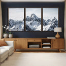 Snowy Mountain Range Canvas Print, Alpine Peaks Landscape by MyGreatCanvas | Canvas Wall Art Prints | Photo Prints & Wall Decor
