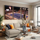 Boise State Stadium Large Wall Art Canvas Print for Living