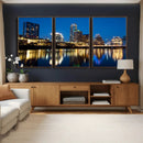Austin Skyline Wall Art Canvas Print, Austin Downtown Night by MyGreatCanvas | Canvas Wall Art Prints | Photo Prints & Wall Decor