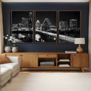 Austin Skyline Wall Art Canvas Print, Austin Downtown Night by MyGreatCanvas | Canvas Wall Art Prints | Photo Prints & Wall Decor