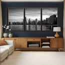 Chicago Wall Art Canvas Print, Chicago City Downtown Night by MyGreatCanvas | Canvas Wall Art Prints | Photo Prints & Wall Decor
