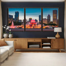 Chicago Wall Art Canvas Print - Chicago City Downtown Night by MyGreatCanvas | Canvas Wall Art Prints | Photo Prints & Wall Decor