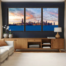 Chicago Wall Art Canvas Print - Chicago City Downtown Night by MyGreatCanvas | Canvas Wall Art Prints | Photo Prints & Wall Decor