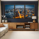 Chicago Wall Art Canvas Print - Chicago City Downtown Night by MyGreatCanvas | Canvas Wall Art Prints | Photo Prints & Wall Decor