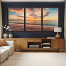 Sunset Beach Wall Art Canvas Print – Soft Coastal by MyGreatCanvas | Canvas Wall Art Prints | Photo Prints & Wall Decor