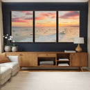Sunset Beach Wall Art Canvas Print – Soft Coastal by MyGreatCanvas | Canvas Wall Art Prints | Photo Prints & Wall Decor
