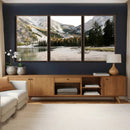 Lake Braies Alpine Landscape Wall Art Canvas Print, by MyGreatCanvas | Canvas Wall Art Prints | Photo Prints & Wall Decor