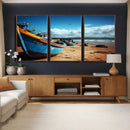 Fishing Boats Wall Art Canvas Print, Coastal Boat Beach by MyGreatCanvas | Canvas Wall Art Prints | Photo Prints & Wall Decor