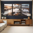 Rocky Coast Ocean Sunset Wall Art Canvas Print, Dramatic by MyGreatCanvas | Canvas Wall Art Prints | Photo Prints & Wall Decor