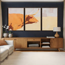 Minimal Longhorn Bull Wall Art Canvas Print, Neutral Western by MyGreatCanvas | Canvas Wall Art Prints | Photo Prints & Wall Decor