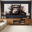 Dj Monkey Wall Art Canvas Print – Colorful Pop Art Banksy by MyGreatCanvas | Canvas Wall Art Prints | Photo Prints & Wall Decor