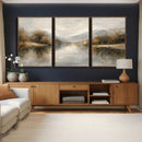 Abstract Landscape Wall Art Canvas Print, Modern Lake by MyGreatCanvas | Canvas Wall Art Prints | Photo Prints & Wall Decor