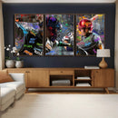 Graffiti Baseball Player Street Art Wall Art Canvas Print by MyGreatCanvas | Canvas Wall Art Prints | Photo Prints & Wall Decor