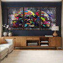 Graffiti American Football Helmet Street Art Wall Art Canvas by MyGreatCanvas | Canvas Wall Art Prints | Photo Prints & Wall Decor