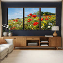 Wildflower Meadow Wall Art Canvas Print – Colorful Poppy and by MyGreatCanvas | Canvas Wall Art Prints | Photo Prints & Wall Decor
