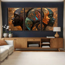 Abstract Afro American Women Wall Art Canvas Print by MyGreatCanvas | Canvas Wall Art Prints | Photo Prints & Wall Decor