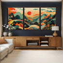 Yayoi Kusama Boho Mountain Landscape Large Wall Art, by MyGreatCanvas | Canvas Wall Art Prints | Photo Prints & Wall Decor