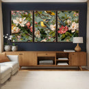 Vintage Birds and Flowers Wide Wall Art: Extra Large by MyGreatCanvas | Canvas Wall Art Prints | Photo Prints & Wall Decor