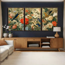 Vintage Birds and Flowers Wall Art Canvas Print, Botanical by MyGreatCanvas | Canvas Wall Art Prints | Photo Prints & Wall Decor