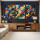 Geometric Abstract Wall Art Canvas Print, Bold Color by MyGreatCanvas | Canvas Wall Art Prints | Photo Prints & Wall Decor