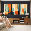Abstract Geometric Wall Art Canvas Print, Mid Century Modern by MyGreatCanvas | Canvas Wall Art Prints | Photo Prints & Wall Decor