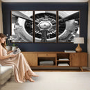 Vintage Propeller Plane Wall Art Canvas Print, Black and by MyGreatCanvas | Canvas Wall Art Prints | Photo Prints & Wall Decor