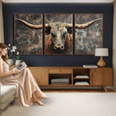 Texas Longhorn Skull Canvas Wall Art Rustic Western Decor Print by MyGreatCanvas | Canvas Wall Art Prints | Photo Prints & Wall Decor