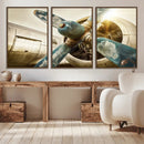 Vintage Airplane Canvas Print by MyGreatCanvas | Canvas Wall Art Prints | Photo Prints & Wall Decor