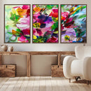 Oil Flower Abstract Canvas Print by MyGreatCanvas | Canvas Wall Art Prints | Photo Prints & Wall Decor