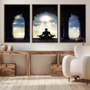 Women and Yoga Wall Art Canvas Print