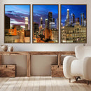 Los Angeles Night Wall Art Canvas Print