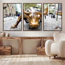 Charging Bull Wall Art Canvas Print by MyGreatCanvas | Canvas Wall Art Prints | Photo Prints & Wall Decor