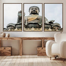 Buddha Statue Wall Art Canvas Print