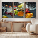Kithen Vegetables World Wall Art Canvas Print