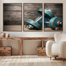 Dambell and Sport Wall Art Canvas Print by MyGreatCanvas | Canvas Wall Art Prints | Photo Prints & Wall Decor