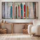 Vintage Wooden Weathered Ski's in Front of an Old Barn Wall by MyGreatCanvas | Canvas Wall Art Prints | Photo Prints & Wall Decor