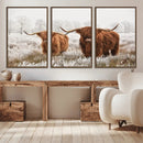 Longhorn Cattle Wall Art Canvas Print, Framed Farmhouse by MyGreatCanvas | Canvas Wall Art Prints | Photo Prints & Wall Decor