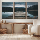 Wooden Bridge Near Lake Wall Art Canvas Print by MyGreatCanvas | Canvas Wall Art Prints | Photo Prints & Wall Decor
