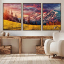 Mountain and Daylight Red Sunset Wall Art Canvas Print by MyGreatCanvas | Canvas Wall Art Prints | Photo Prints & Wall Decor