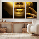 Gold and Women Wall Art Canvas Print by MyGreatCanvas | Canvas Wall Art Prints | Photo Prints & Wall Decor
