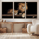 Lion Canvas Wall Art – Majestic Animal Print Artwork for by MyGreatCanvas | Canvas Wall Art Prints | Photo Prints & Wall Decor