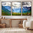 Yosemite Park Half Dome 3 Panel Canvas Print | Large Giclée by MyGreatCanvas | Canvas Wall Art Prints | Photo Prints & Wall Decor