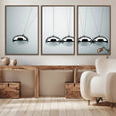 Newton's Cradle Wall Art Canvas Print, Framed Newton Cradle