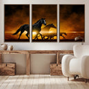 Horse Wall Art Canvas Print, Multi Panel Animal Canvas Print