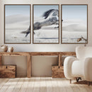 Prancing Horse Desert Large Wall Art Canvas Print – Majestic