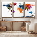 World Map Canvas Print – Detailed Map of the World Wall Art by MyGreatCanvas | Canvas Wall Art Prints | Photo Prints & Wall Decor